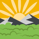 sunrise over mountains