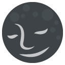 new moon with face