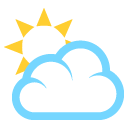white sun behind cloud