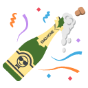 bottle with popping cork