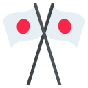 crossed flags