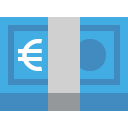 banknote with euro sign