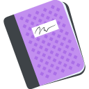 notebook with decorative cover