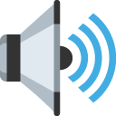 speaker with three sound waves