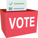 ballot box with ballot