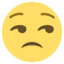 unamused face