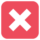 negative squared cross mark
