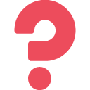black question mark ornament